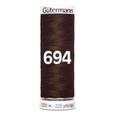Gutermann garen | 200m | 694 donker bruin naaigaren GM - 200 - 694 - DONKERBRUIN 4008015033088